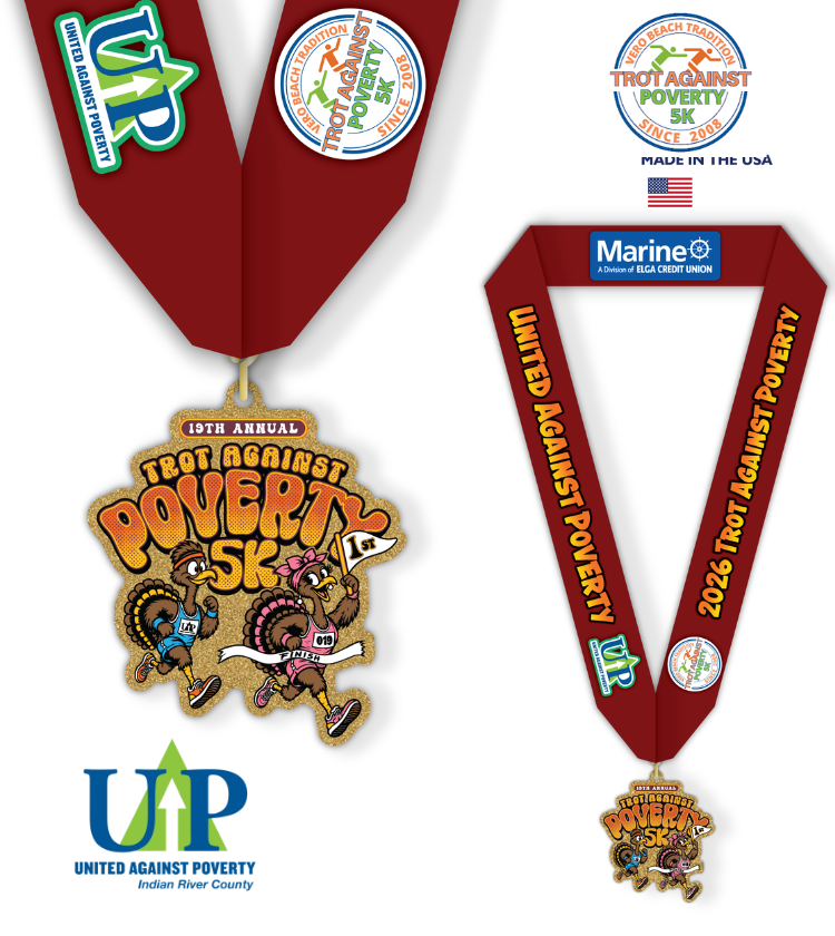 2026 Trot Against Poverty Winners Medals